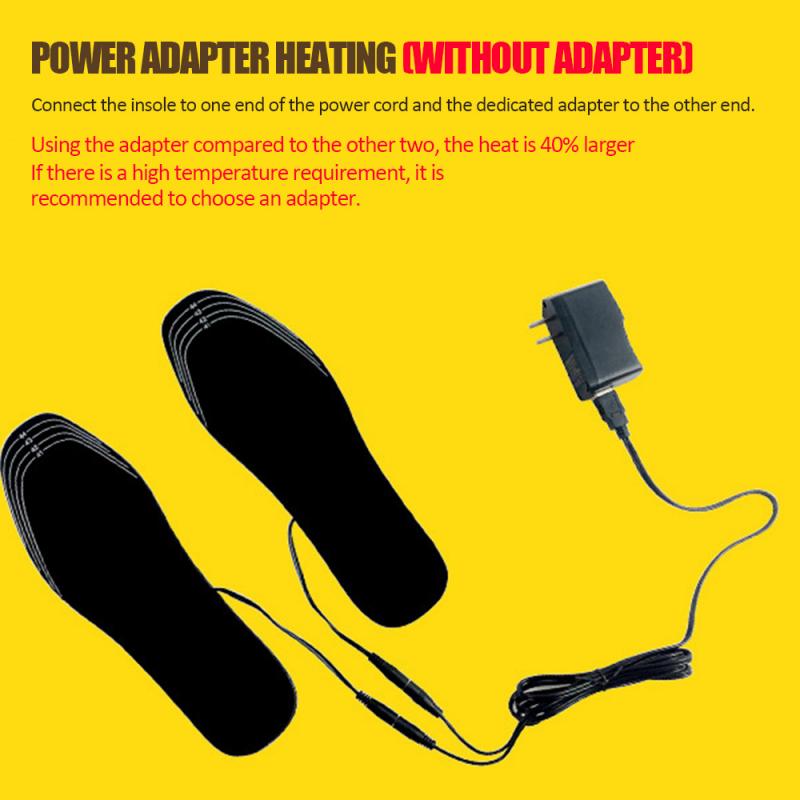 USB Cutable Heating Insole Electric Heating Foot Warming Insole Chargings Heating Washable Insole Winter Shoes Boots Pad
