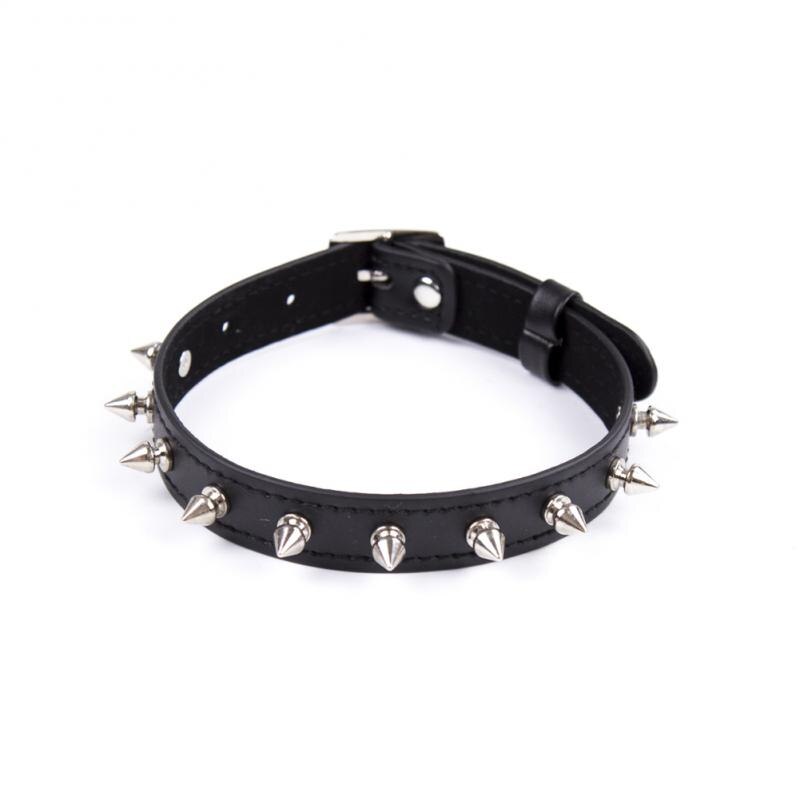 7 Styles Punk Rock gothique Chokers femmes hommes en cuir PU Goth Rivet coeur rond tour de cou réglable bijoux de