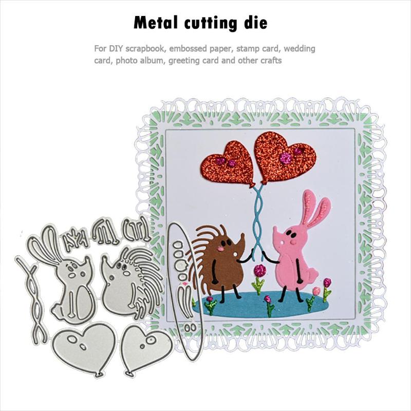 DIY Scrapbook Cutting Dies Handmade Paper Stencils Scenery Love Pattern Embossing Templates Decorative Accessories