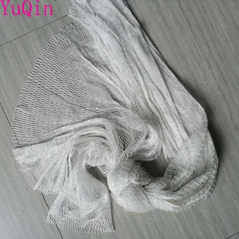 White Semi-finished fishing net stake net Breeding nets Crop protection net Balcony isolation Multifunction nylon network