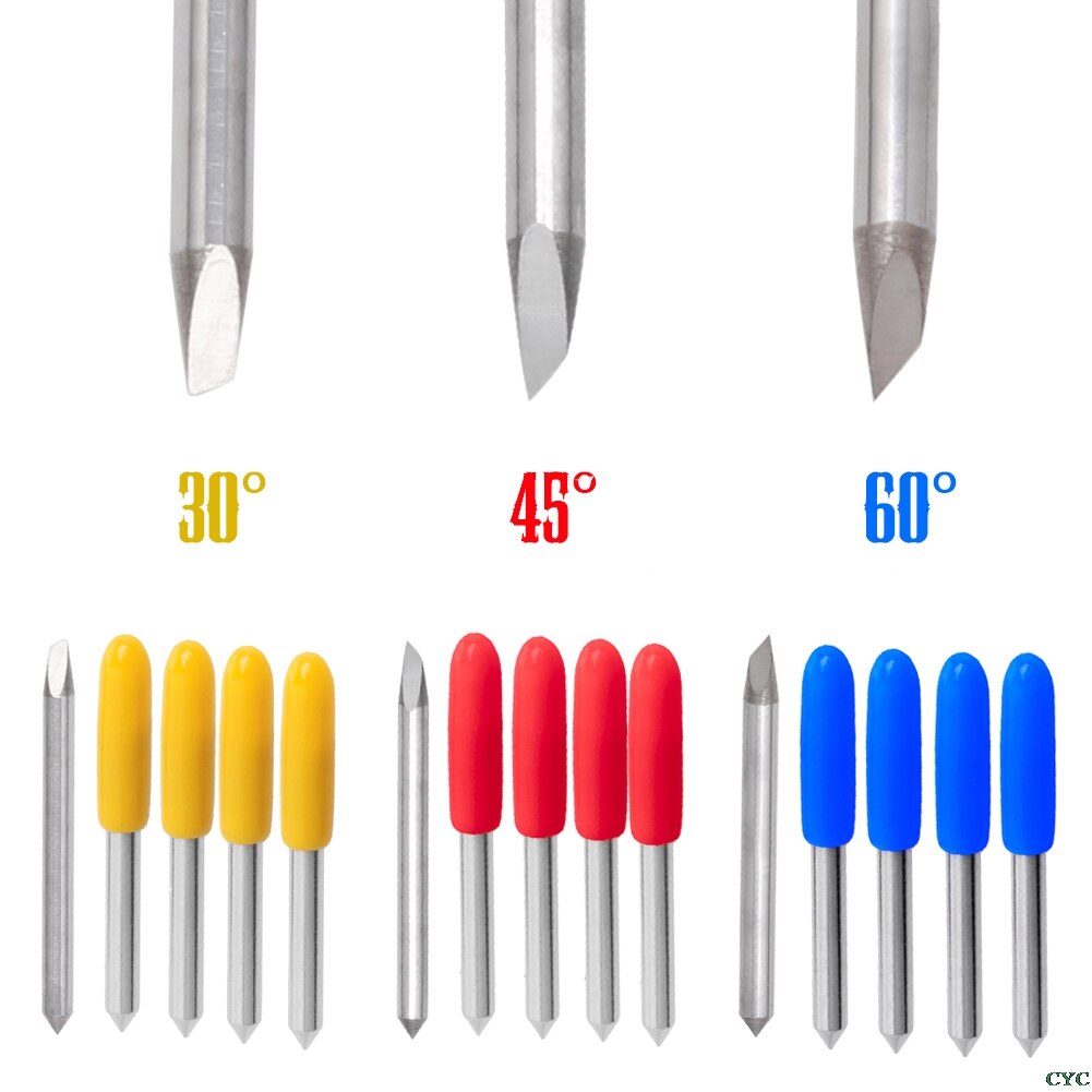 5Pcs 30 45 60 Degree Blades Cutting Plotter For Roland Vinyl Cutter Blade