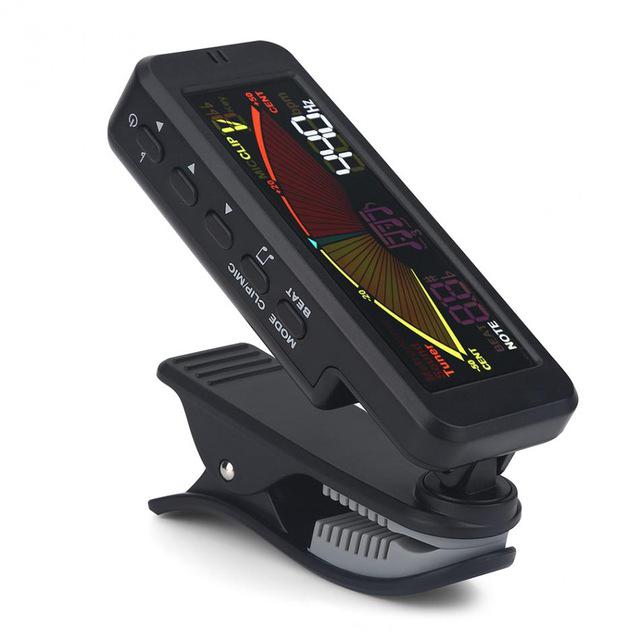 Flanger Multifunctionele Gitaar Tuner Digitale Clip-on Gitaar Tuner met Clip Mount voor Chromatische Gitaar Bas Ukulele Viool FMT-209