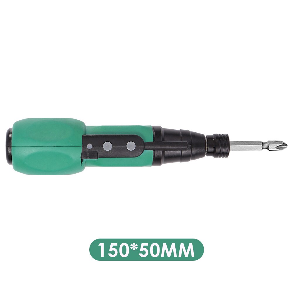 USB Rechargeable Screwdriver Drill Electric Household Repairing DIY Easily Carrying Lightweight Gadgets Power Tools: Green