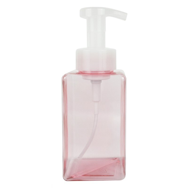 450ml Square Clear Foaming Bottle Liquid Soap Whipped Mousse Points Bottling Shampoo Lotion Shower Gel Foam Pump Bottles #