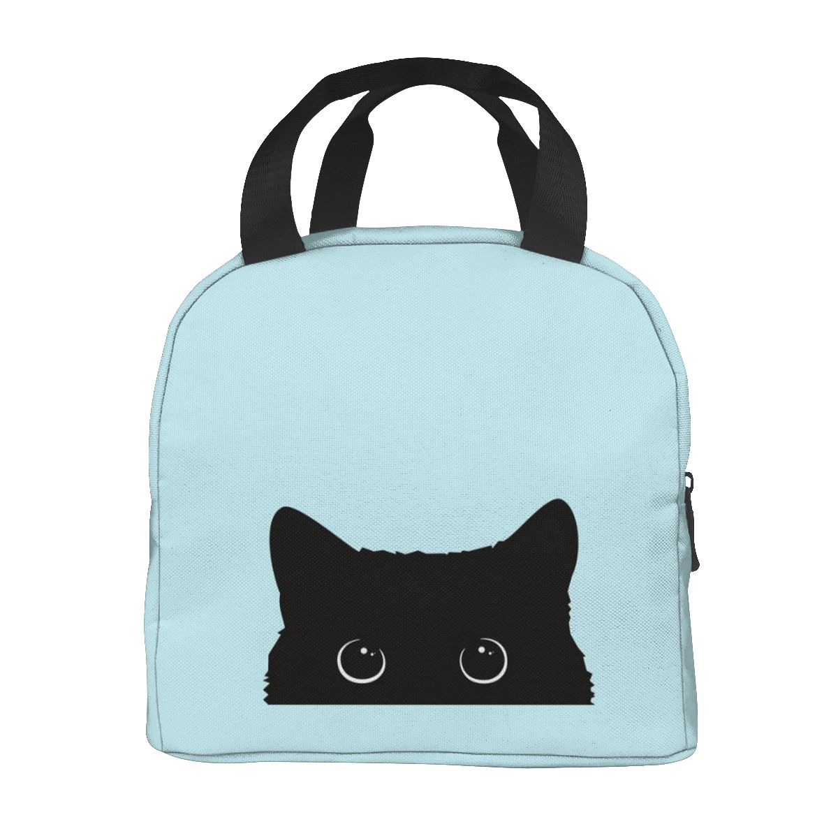 Zwarte Kat Lunch Voedsel Box Bag Geïsoleerde Thermische Voedsel Picknick Lunch Tas Voor Vrouwen Kinderen Mannen Cooler Tote Bag