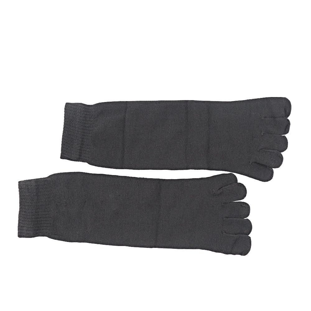 2 Stuks = 1 Paar Vijf Tenen Vol Sokken Voetverzorging Pedicure Gereedschap Professionele Orthopedische Teen Scheiden Dragen-Slip: Black