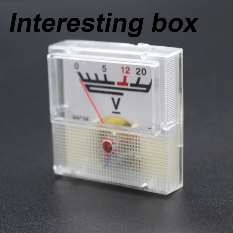 12V instrument voltmeter module DIY electronic production panel electronic component voltage detection test tool
