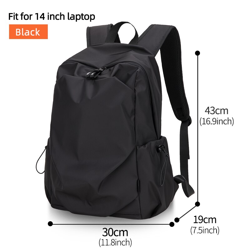 Heldhaftige Ridder Mannen Mode Rugzak 15.6Inch Laptop Rugzak Mannen Waterdichte Outdoor Reizen Rugzak School Tiener Mochila Tas: Black-14inch