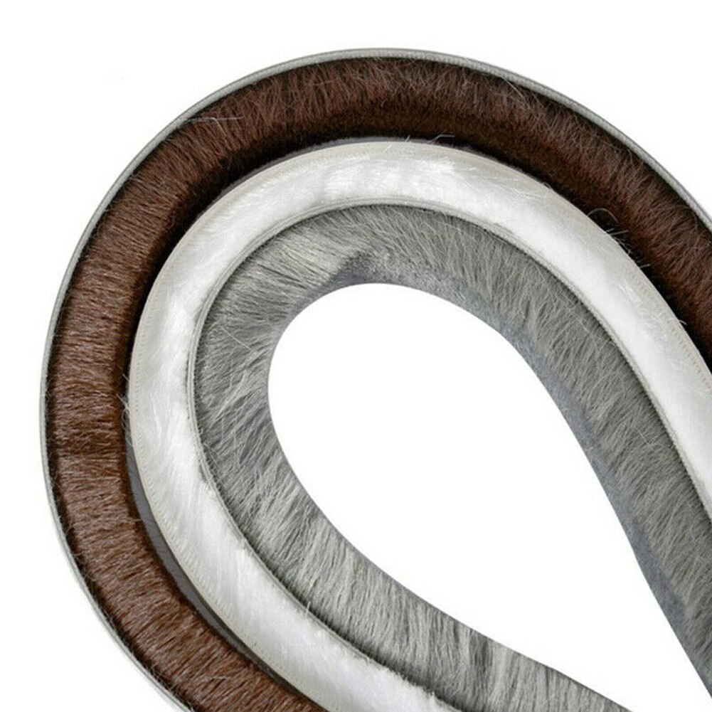 5/10 Meters Brush Strip Self Adhesive Door Window Sealing Strip Home Door Window Sound Insulation Wind-proof Strip Gasket