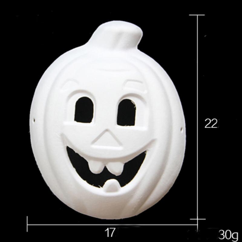 SZ DAMPF Halloween DIY Gesicht Maske Farbe Zeichnung Spielzeug Weiß Peking-oper Für Kinder Kinder weiß embryo hand gemalt papier SZ3106: pumpkin