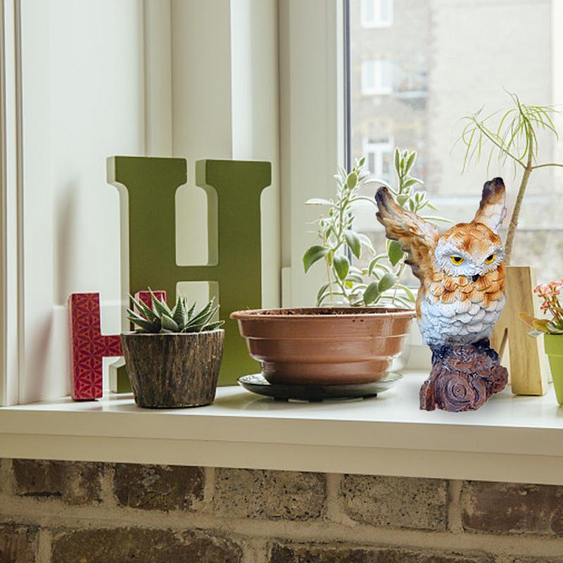 Mini Hoge Imitatie Leuke Uil Kleine Ornamenten Micro Landschap Tuinieren Decoraties Milieuvriendelijke Materialen