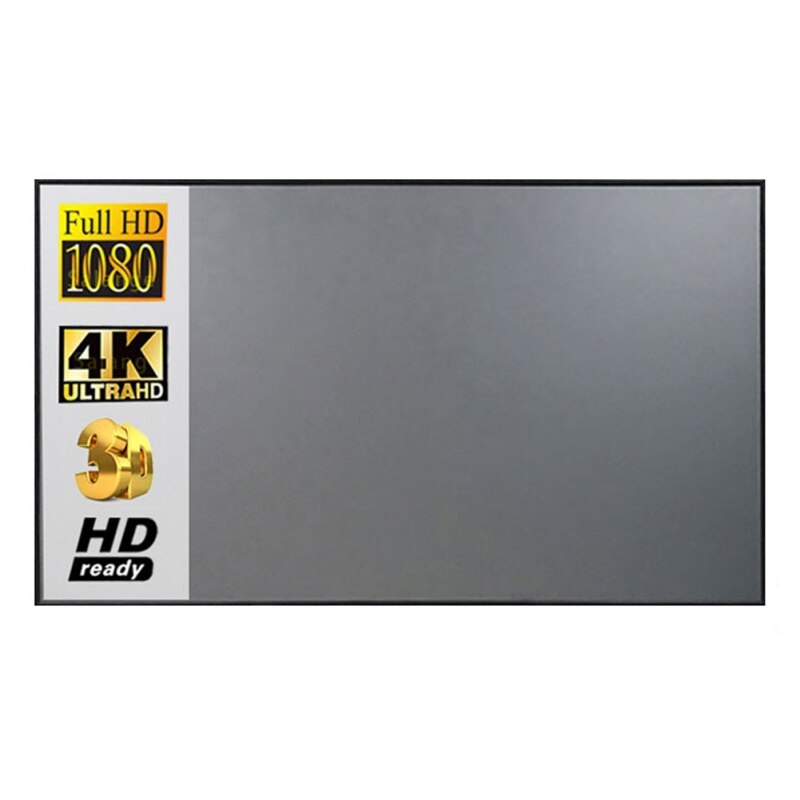 72 84 100 120 Inch Reflective Fabric Cloth For YG300 T6 XGIMI H2 HALO Mogo for mi DLP Projector Screen