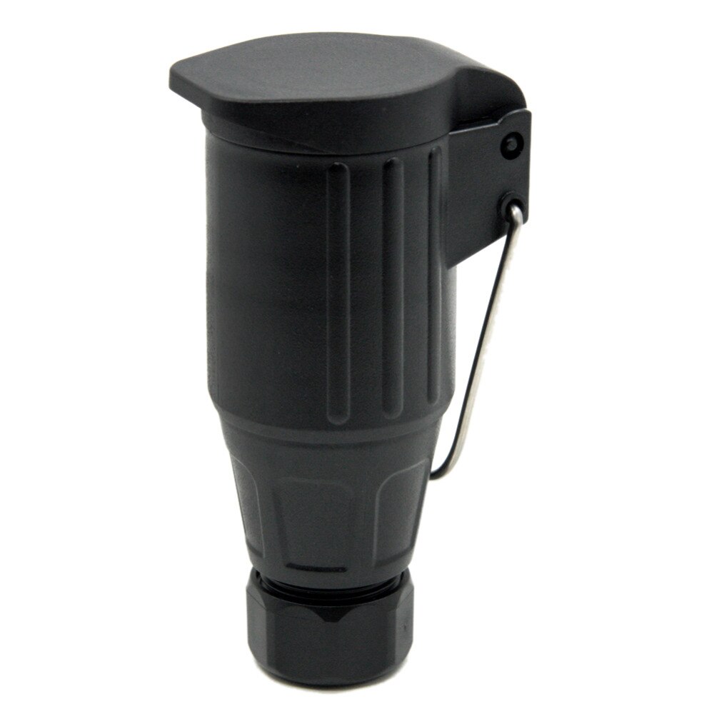 Tirol 13-Pin Trailer Socket Black frosted materials 13-Pole Trailer Socket 12V Tow bar Towing Socket Vehicle End T21223b