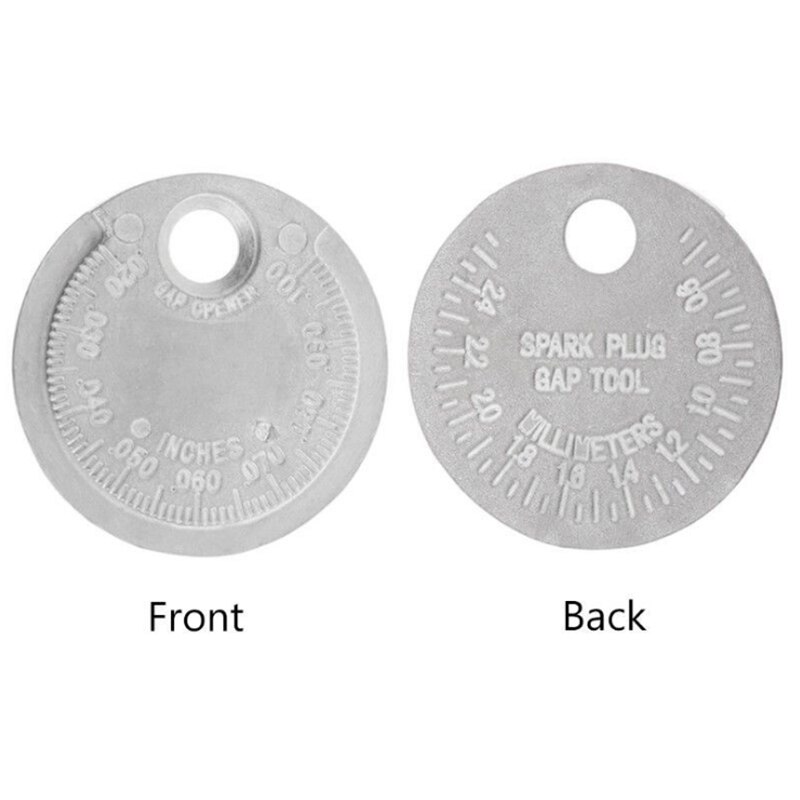1Pc Bougie Staafkaliber Meting Tool Coin- Type 0.6-2.4Mm Range Bougie Gage Kaliber meten Mini