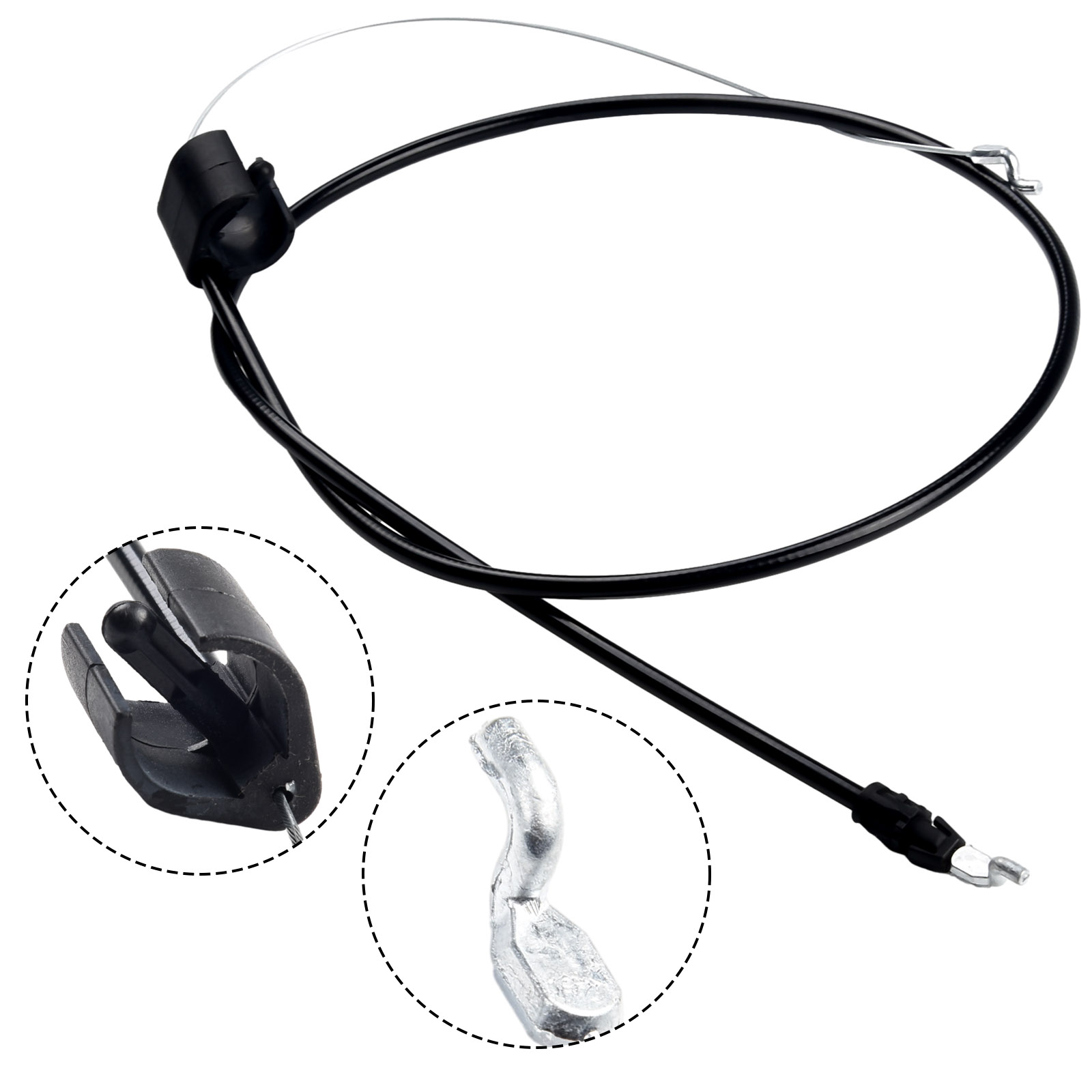 Gaskabel Kabel Zwart Casual Mode Voor Grasmaaier Gaskabel 135 cm/53in Lengte 183281 / 197740 /946-1130: Donkergrijs