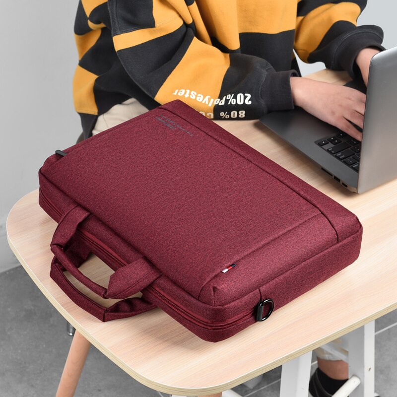 Notebook Laptop Tassen Waterdichte 15.6 Inch Macbook Computer Zakelijke Tas Tablet Mannen Aktetas Messenger Bag