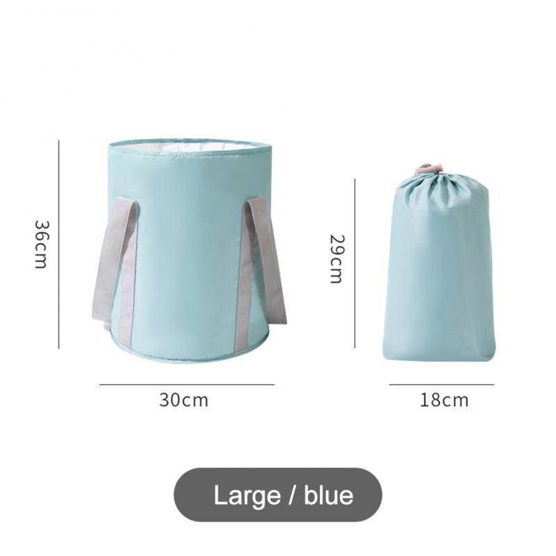 Składany masażer robić stóp przenośna torba robić kąpieli umywalka wiadro na wodę o dużej pojemności wanna stóp spa masaż wanna robić mycia na zewnątrz podróży: duży niebieski