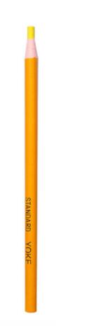 Lápices de tiza para costura, marcador de tela, lápiz, marcador de costura artesanal, tiza borrable para tela de retales, patrón de ropa, sastres: YELLOW