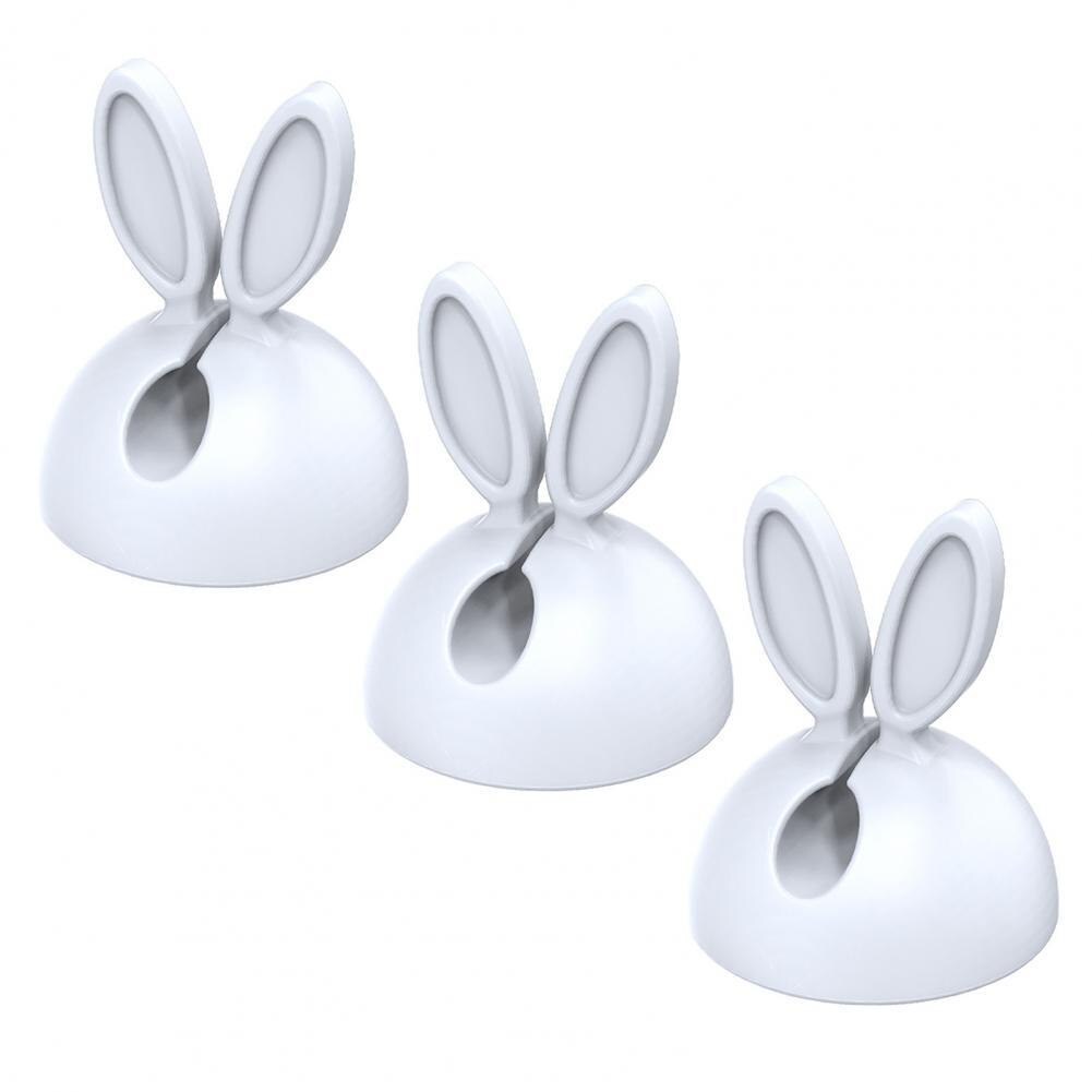 3Pcs/Set Punch-free Silicone Cable Holder Rabbit E... – Vicedeal