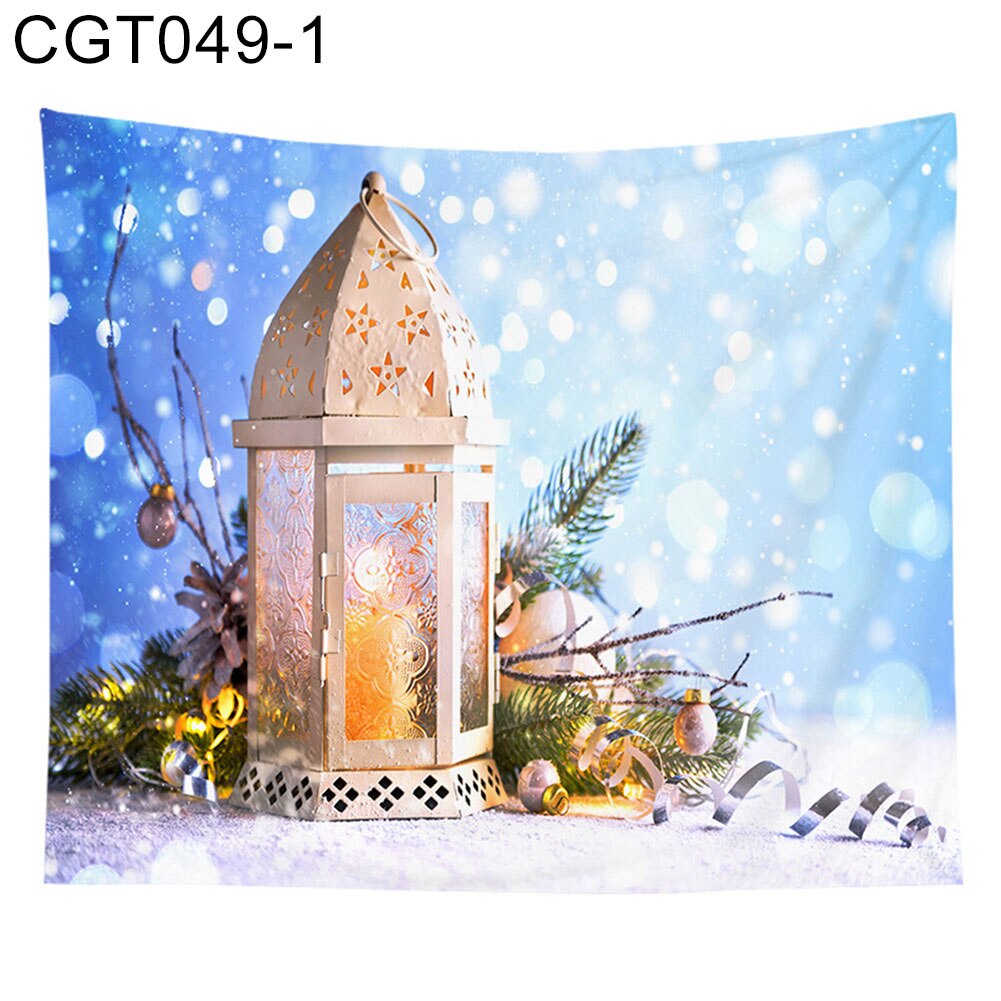 Snemand træ print væg gobelin juledekoration tæppe vægophængning gobelin dug tæppe baggrund stof gobelin: Kgt 049 1