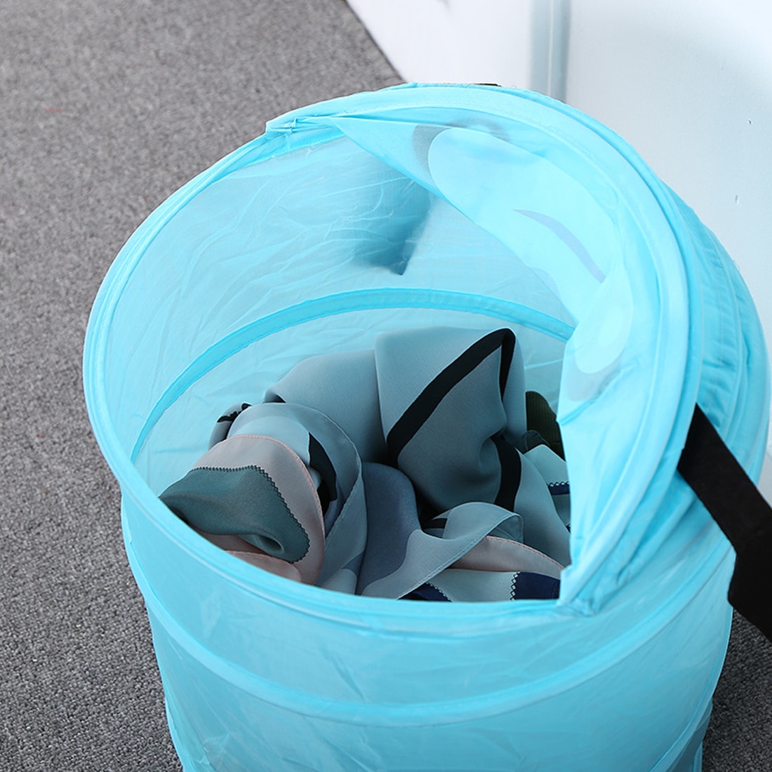 Cute Cartoon Animal Frog Dog Toy Container Toy Storage Box Folding Bucket Laundry Cylinder Basket for Toys