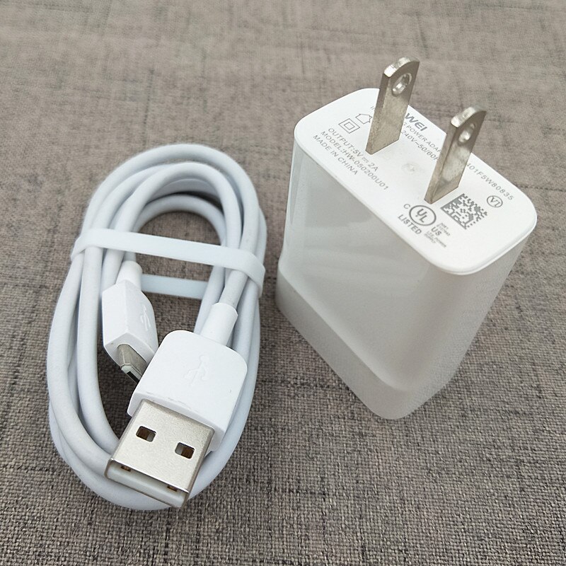 Originele Huawei 5V 2A Usb Charger Eu Us Plug Adapter 100Cm Micro Usb Kabel Voor Ascend P6 P7 p8/P10 Lite/P Smart/P8 Lite/Nova 2i