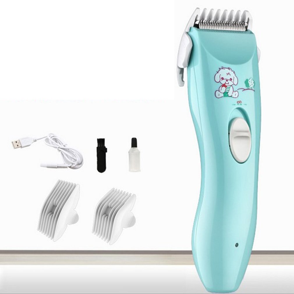 Electric Hair Clipper Haircut Tool Low Noise Usb Charging High Power Motor Cartoon Patten For Children