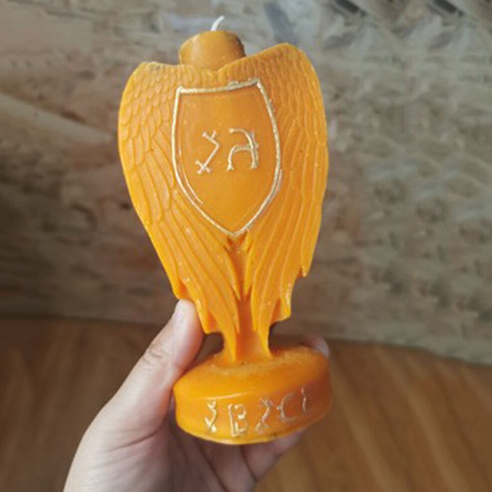 Archangel Magic Candle Love Wealth Transformation Luck Prayer Wishing Candle Astrology Votive Western Witch Magic Ritual Candle: yellow