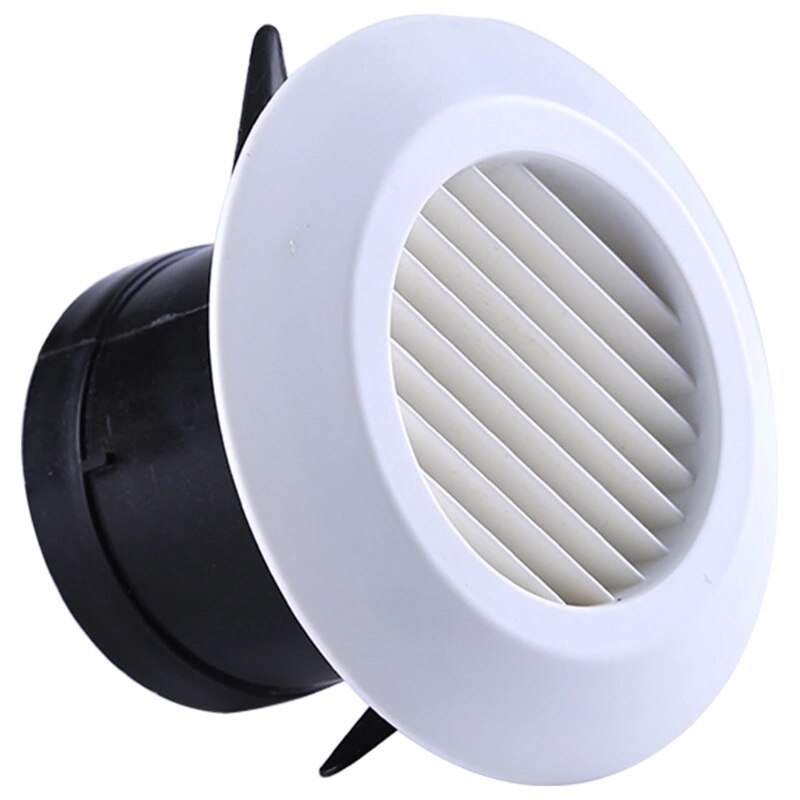 Air Vent Grill Cover Home Wall Ceiling Diffuser Exhaust Easy Air Flow Round Ventilation Ducting Hose Covers 3/5 Inches