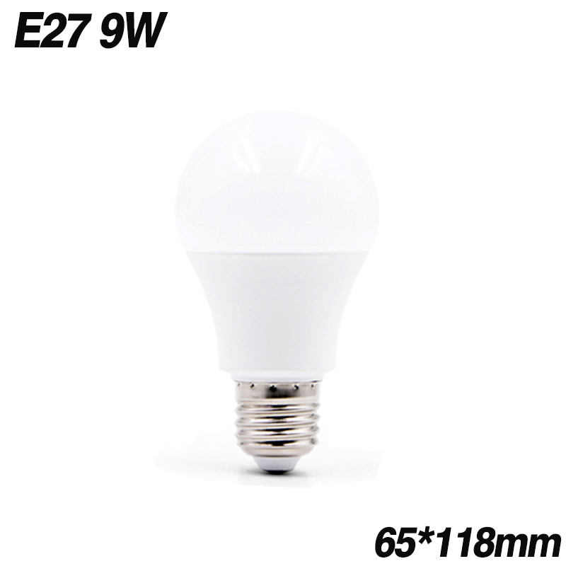 Ampoule LED haute puissance E27 E14 lampe 3W 5W 7W 9W 12W 15W 18W AC220 240V blanc froid blanc haute luminosité Lampada lumière LED: WHITE / RGB
