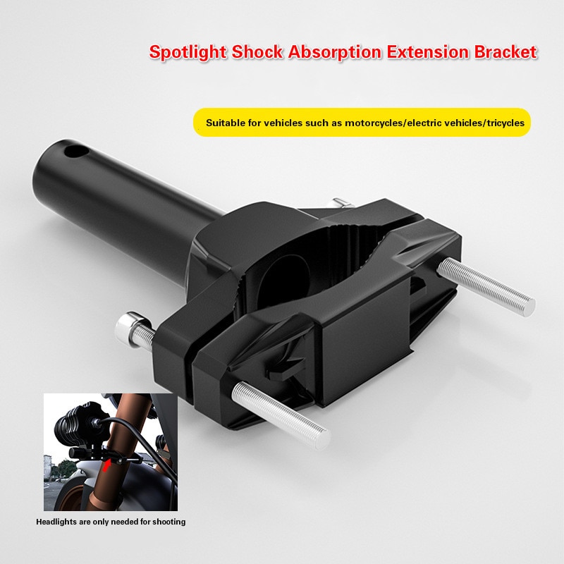 Universal Mount Bracket for Motorcycle Bumper Modified Headlight Stand Spotlight Extension Pole Frame Support Extension Bracket