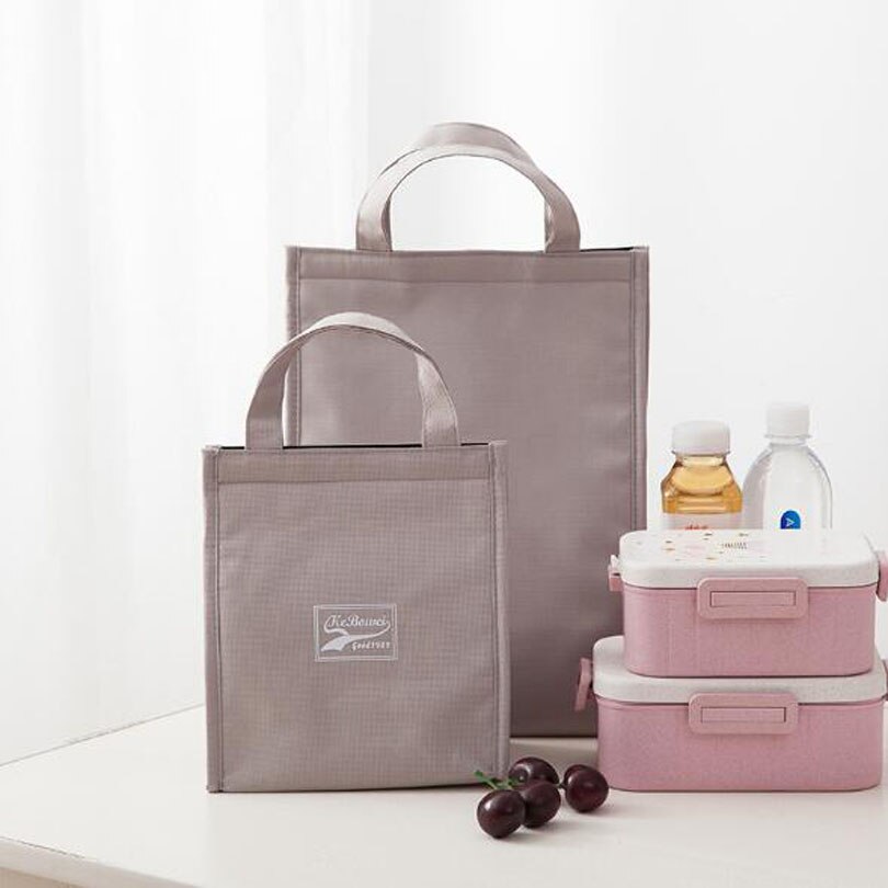 Weibliche Sumple Mittagessen Lebensmittel Kasten Tasche Isoliert Thermischen Picknick Mittagessen Taschen für Frauen freundlicher Männer Kühler Tote Tasche fallen