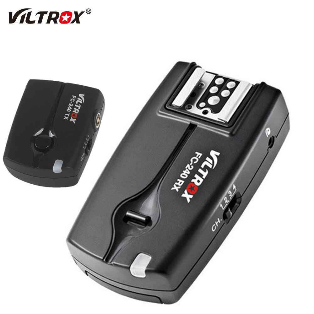 Viltrox FC-240 Wireless Flash Trigger Kamera Fernbedienung Auslöser + Empfänger für Nikon D3200 D3100 D5600 D5500 D7200 D90 D750