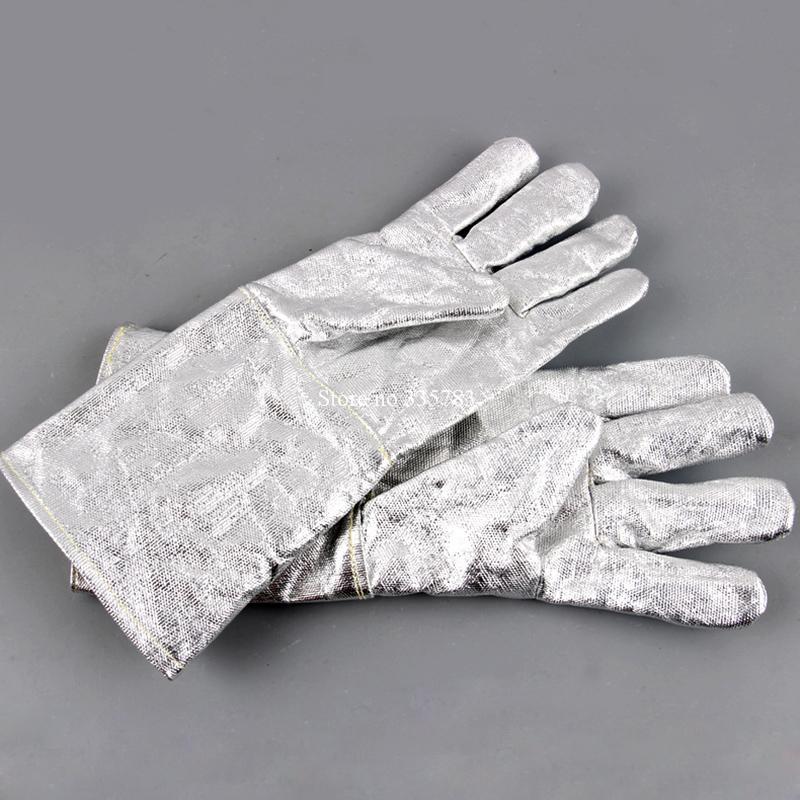 Guantes de alta temperatura, protección contra la radiación, papel de aluminio, ignífugo, 300 grados, protección antiquemaduras, nuevos