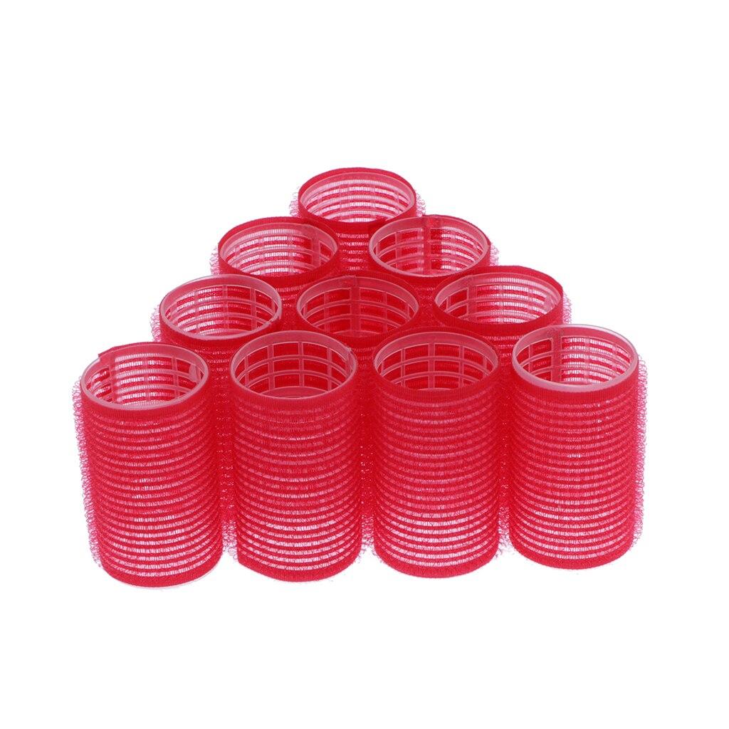 10Pcs/Pack Large Medium Small Hair Rollers Self Grip Styling Roller Self-Adhesive Roll Curler Beauty Tool Hairdressing Curlers: 36mm