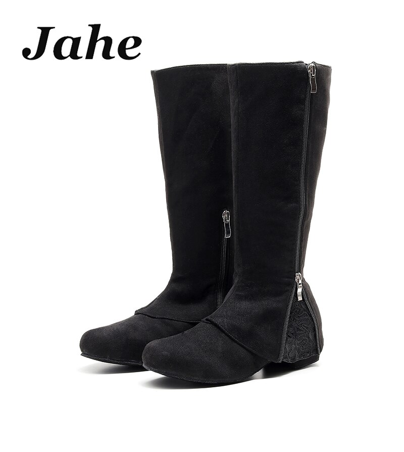 Women Dance Shoes Soft Sole boots Dancing Shoes Ballroom Tango Social Party Dancing Ladies long dance boots