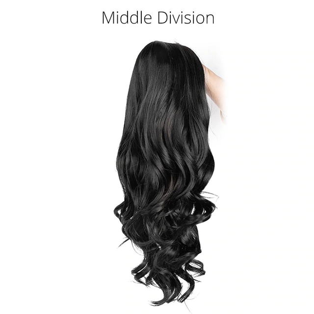 I's a wig Ombre Brown Wig Long Wavy Synthetic Wigs for Women Blonde Gray White Black Red Wig Glueless Hair can be Cosplay