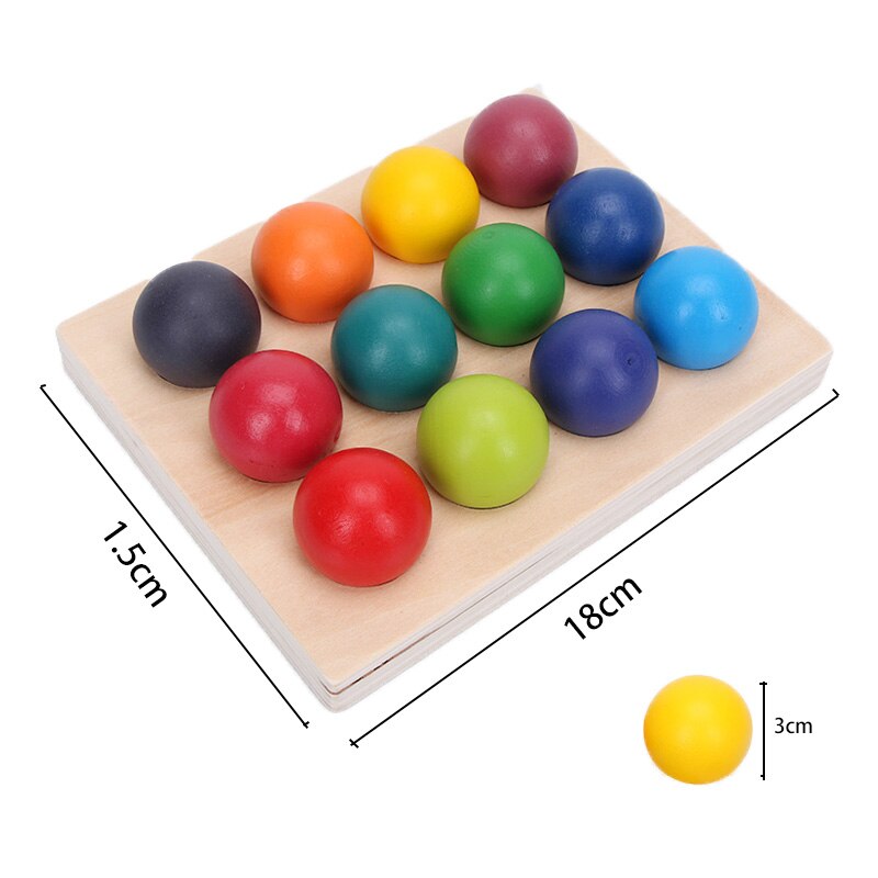 13 pièces/ensemble Montessori jouets en bois arc-en-ciel blocs amis Peg poupées corps bébé semblant jouer personnes FiguresRainbow empileur: 13pcs set new