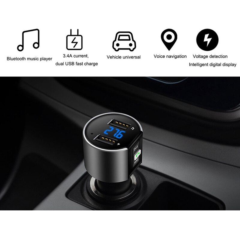 C26S Car MP3 Player Bluetooth FM Transmitter Car Audio Receiver