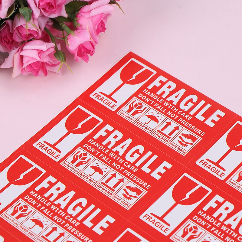 40/50/100/240pcs Fragile Warning Label Sticker Fragile Sticker Up And Handle With Care Keep Dry Express Label