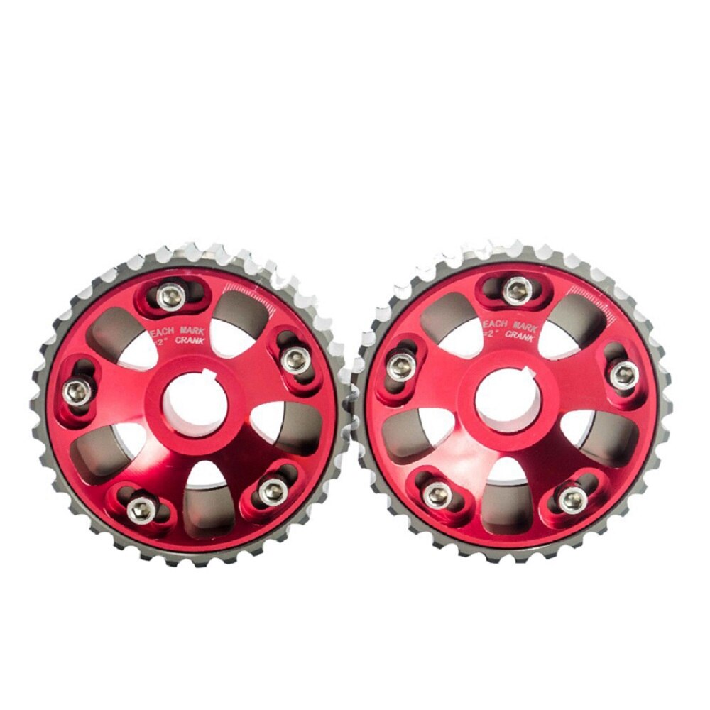 RESO--B-Series Motor Crx Ek Integra 2Pcs Verstelbare Cam Gears Lichtmetalen Timing Gear Voor Honda Civic B16A B16B