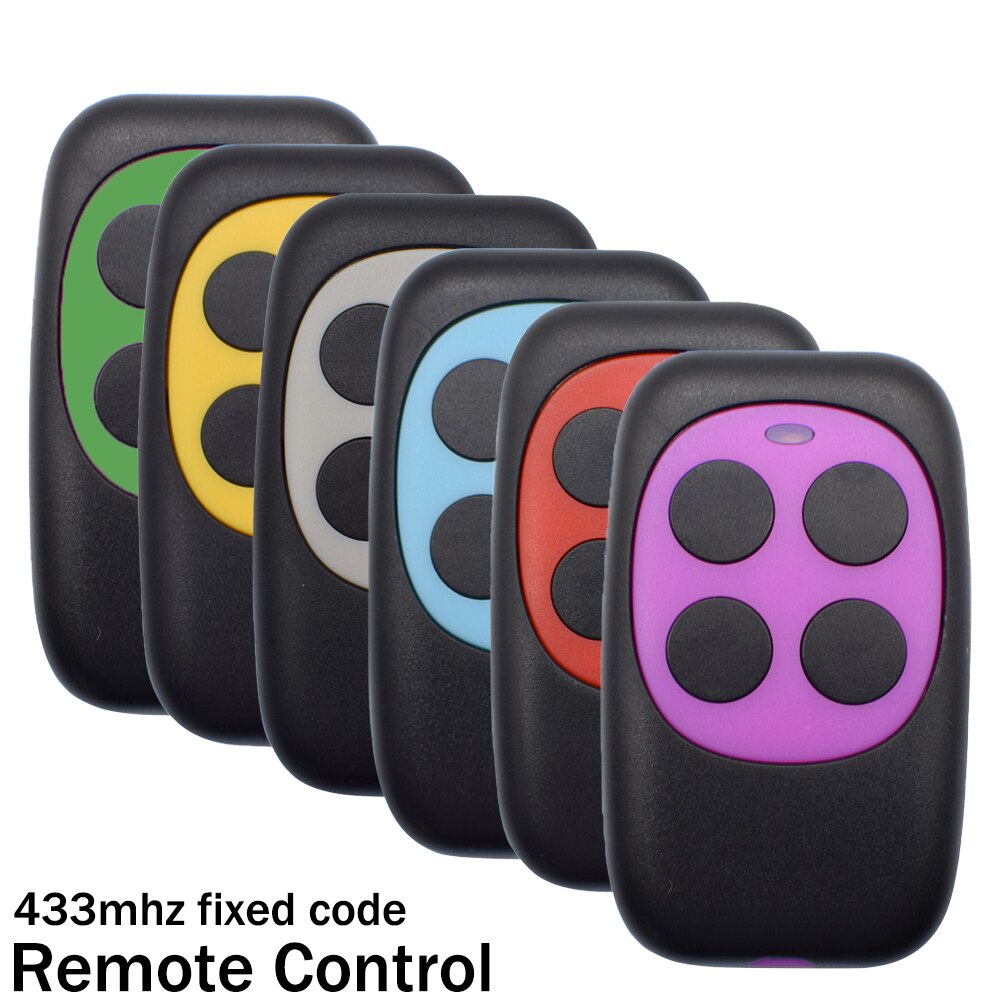 3PCS 433.92mhz fixed code garage remote RF fixed code 433mhz remote control garage gate door-control panel for barrier