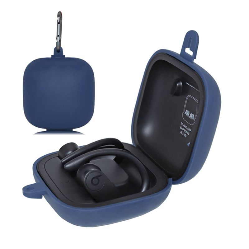 Siliconen Case Voor Powerbeats Pro Cover Shockproof Volledige Beschermende Siliconen Krasbestendig Case Voor Beats Powerbeats Pro: Blauw