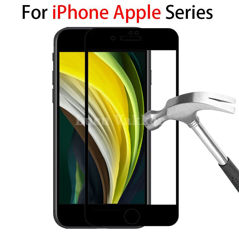 case for apple iphone 6 6s 7 8 Plus x xr xs max se 11 Pro cover tempered glass screen protector on i phone protective films