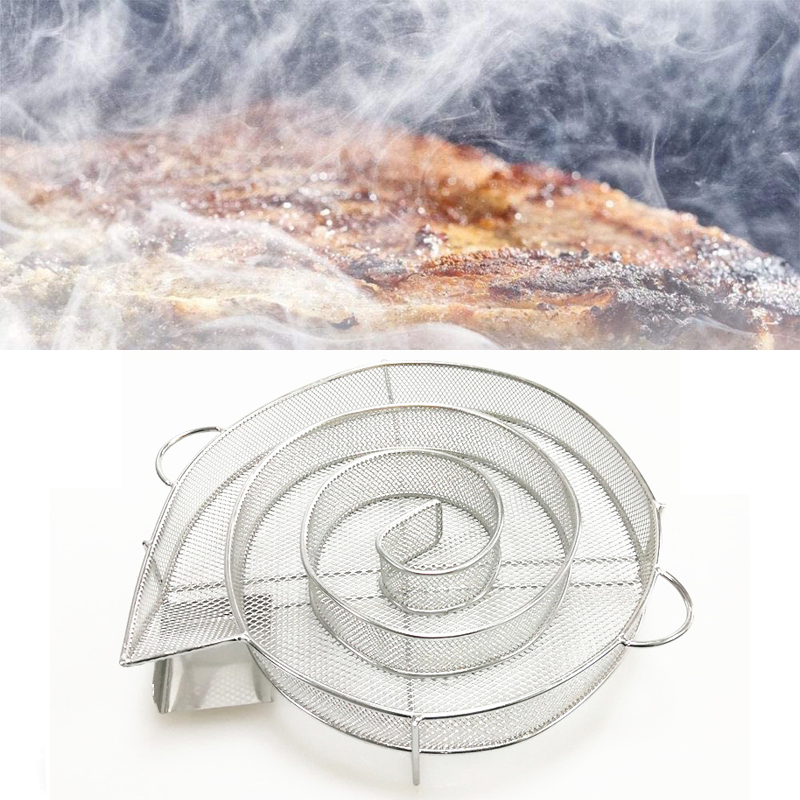 Meibum kall rökgenerator camping rostfritt stål grilltillbehör pellets rökbricka kött bacon fiskgrill bakverktyg