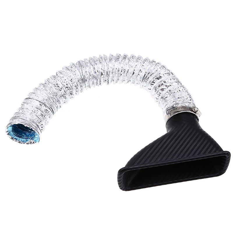 POSSBAY Car Front Bumper Turbo Air Intake Pipe Turbine Inlet Air Funnel Kit Round Rectangle ABS Plastic Cold Air Intake System