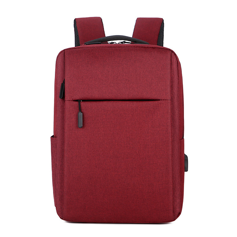 Unisex waterdichte reisrugzak heren en dames multifunctionele laptoptassen met USB-opladen schooltas jongens meisjes rugzakken: Rood
