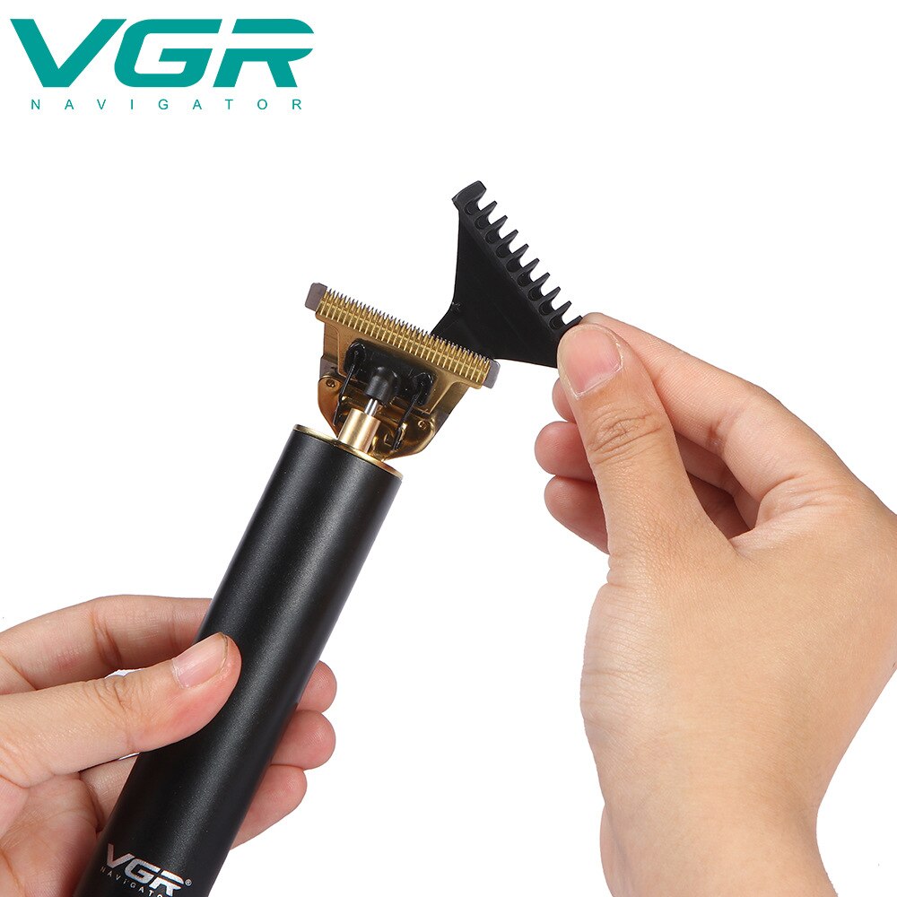 Vgr Professionele Tondeuse Kapper Tondeuse Voor Mannen Cordless Rand Elektrische Haar Snijmachine Kapsel Li-Ion Batterij