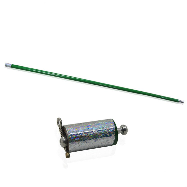 110 CM/150 cm Metal Verschijnen Cane Kan Kiezen Kleur Magic Sticks Voor Professionele Goochelaar Stage Street Magie Illusie accessoires: green 110cm