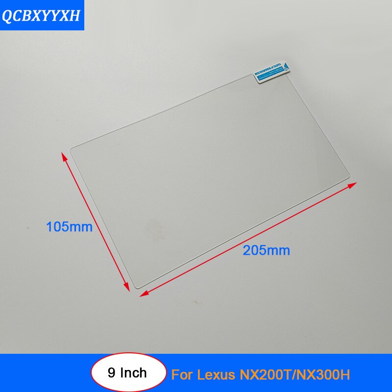 Autostyling 9 inch gps navigatiescherm stalen beschermfolie voor lexus  nx 200t nx300h bediening van lcd-scherm autosticker: Default Title